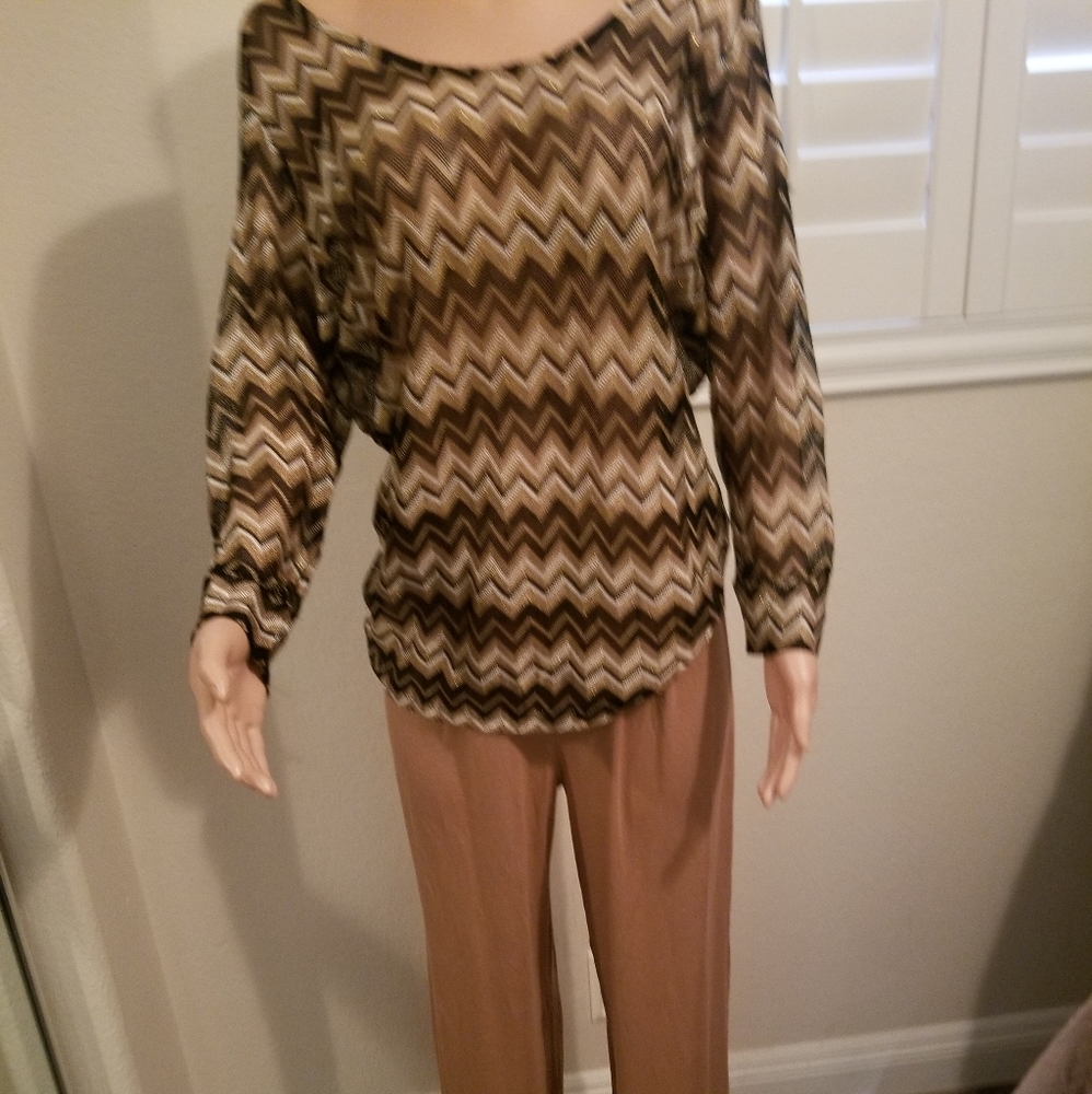 BP summer cold shoulder striped sweater